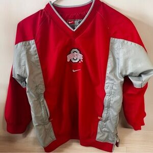 Kids Nike Ohio State pullover windbreaker size small 8/10